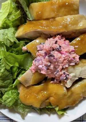 レンジで鶏の照り焼き タルタルソース添え-レシピのメイン写真