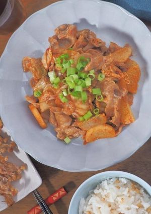 腸活！シャキホク 長芋入り豚キムチ-レシピのメイン写真