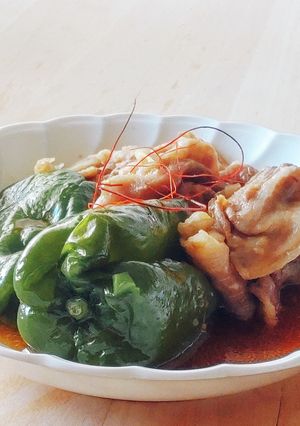 簡単10分★丸ごとピーマン&豚バラレンジ-レシピのメイン写真