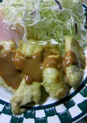 鶏むね肉のソテー（カレー風味）　-レシピのメイン写真
