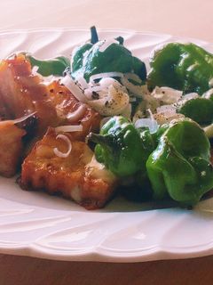 旨★厚揚げ丸ごとピーマン悪魔チーズ★弁当-レシピのメイン写真