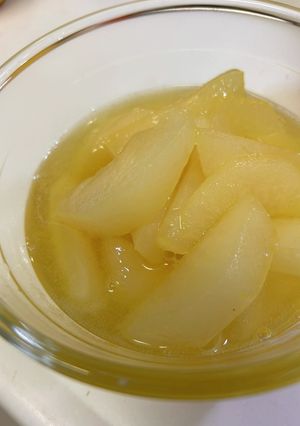 甘味がぼやけた梨復活！簡単コンポート-レシピのメイン写真