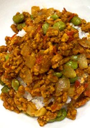 【郡山女子大】ベジミンチ炒め丼-レシピのメイン写真