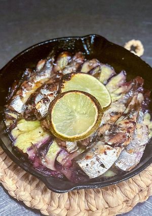 蒸しナスとオイルサーディン焼き-レシピのメイン写真
