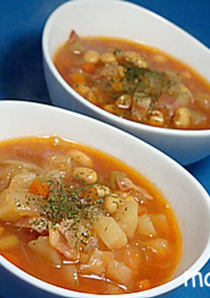 お豆がたっぷり～ミネストローネ～-レシピのメイン写真