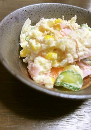 和風ポテトサラダ/七尾市学校給食-レシピのメイン写真