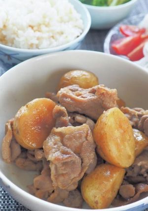 節約レシピ！新じゃがと豚こまの甘辛煮-レシピのメイン写真