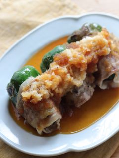 ピーマンの肉巻き♪おろしポン酢添え-レシピのメイン写真