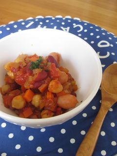 豆とソーセージのトマト煮込み-レシピのメイン写真