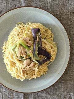 簡単!!なすとツナの和えそうめん-レシピのメイン写真