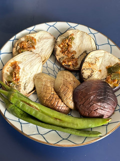 焼きなすとししとう(辛味噌を添えて)-レシピのメイン写真