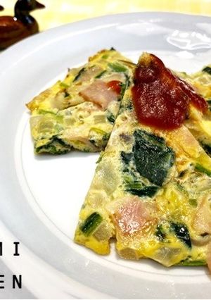 ほうれん草オムレツ-レシピのメイン写真