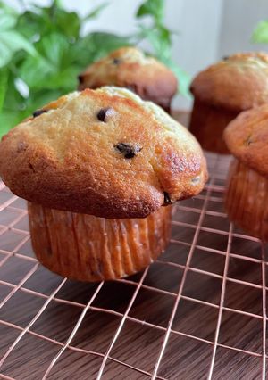 キノコ型のしっとりチョコバナナマフィン-レシピのメイン写真