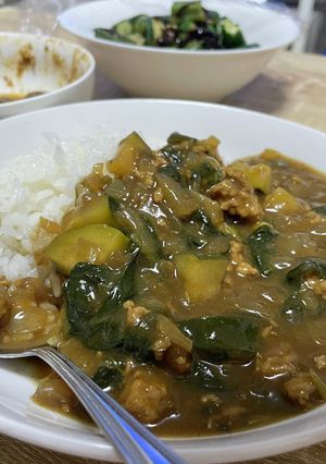 ほうれん草とズッキーニのカレー-レシピのメイン写真