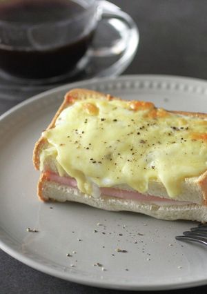 食パン1枚お一人様の簡単クロックムッシュ-レシピのメイン写真