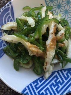 ピーマンとちくわの炒め物-レシピのメイン写真