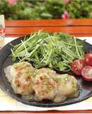 鶏だんごで作る簡単つくねハンバーグ