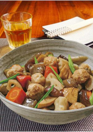 鶏だんごと根菜の煮物-レシピのメイン写真