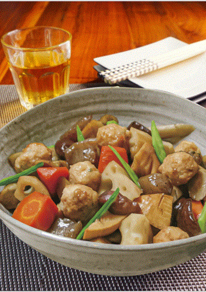 鶏だんごと根菜の煮物-レシピのメイン写真