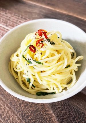 簡単★ニラの塩バターパスタ-レシピのメイン写真