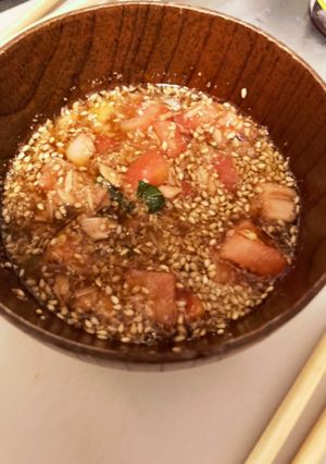 トマトとシーチキンの冷汁-レシピのメイン写真
