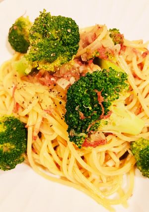 こども完食！コンビーフブロッコリーパスタ-レシピのメイン写真