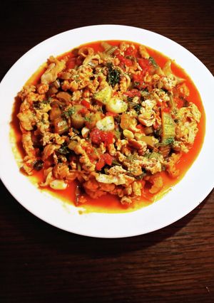 簡単☆豚肉とセロリのトマト煮込み-レシピのメイン写真