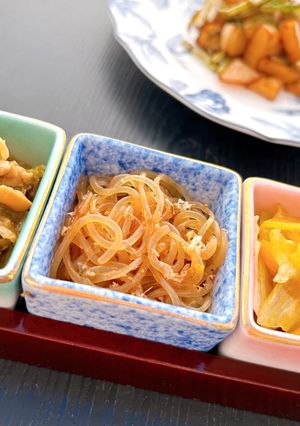 ダイエット、おつまみに♪白滝の麺つゆ炒め-レシピのメイン写真
