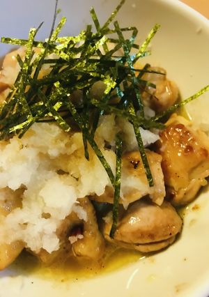 鶏もも肉のごろっと炒めおろしポン酢ソース-レシピのメイン写真