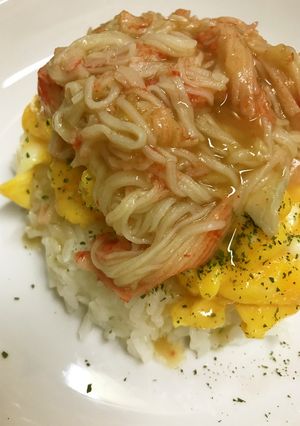 天津飯風●カニカマのカニ玉丼-レシピのメイン写真