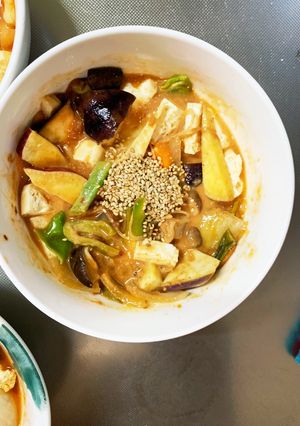 肉無根菜たっぷり梅トマト味温野菜サラダ-レシピのメイン写真
