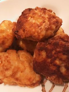豆腐レンコン と鶏ひき肉の揚げしんじょ-レシピのメイン写真