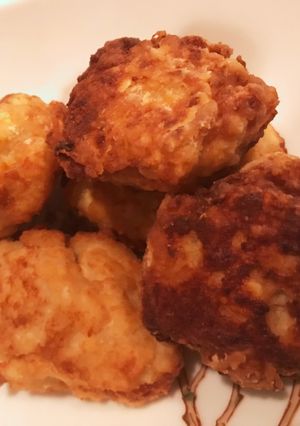 豆腐レンコン と鶏ひき肉の揚げしんじょ-レシピのメイン写真