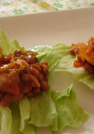 我が家のレタ納豆（INキムチ）♪-レシピのメイン写真