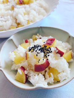 さつまいもおこわ さつまいもごはん-レシピのメイン写真