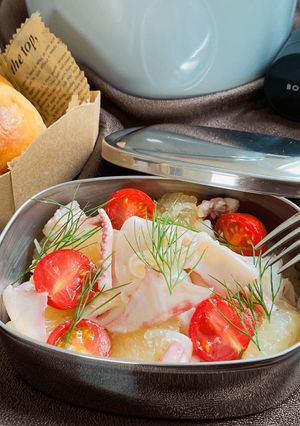 60℃ 柔らかイカとトマトのマリネ弁当-レシピのメイン写真