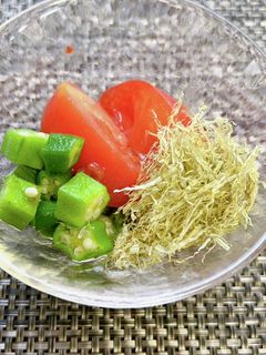 トマトとオクラの梅肉和え-レシピのメイン写真