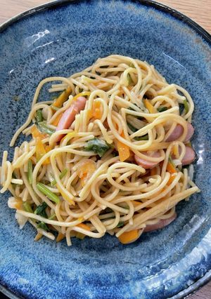 子供とペペロンチーノランチ-レシピのメイン写真