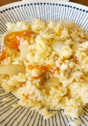 レミさんのトマト、玉ねぎの炊き込みご飯-レシピのメイン写真