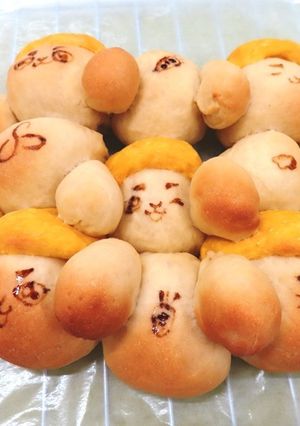 うさミンちぎりパン(乳・卵不使用)-レシピのメイン写真