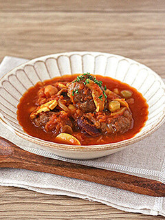 牛肉とお豆のカレー風味トマト煮こみ-レシピのメイン写真