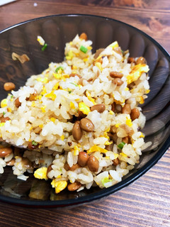 納豆とザーサイチャーハン-レシピのメイン写真