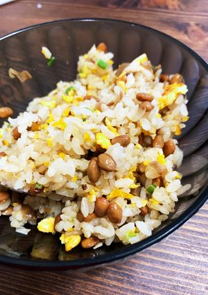 納豆とザーサイチャーハン-レシピのメイン写真