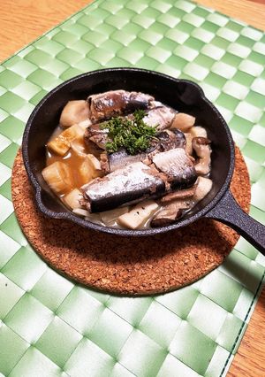 オイルサーディンでお手数アヒージョ♪-レシピのメイン写真