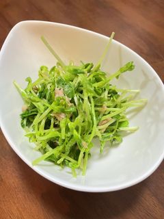 何もしたくない日の・豆苗ツナマヨぽん酢-レシピのメイン写真