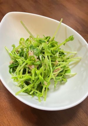 何もしたくない日の・豆苗ツナマヨぽん酢-レシピのメイン写真