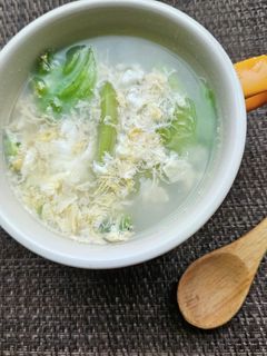 エビの殻だしで!レタス卵スープ!-レシピのメイン写真