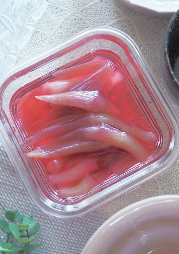 腸活！爽やかみょうがの茎の甘酢漬け-レシピのメイン写真