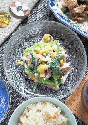 ほうれん草のヨーチー腸活サラダ-レシピのメイン写真