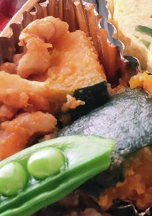かぼちゃ胡桃味噌和え★お弁当★お昼ごはん-レシピのメイン写真